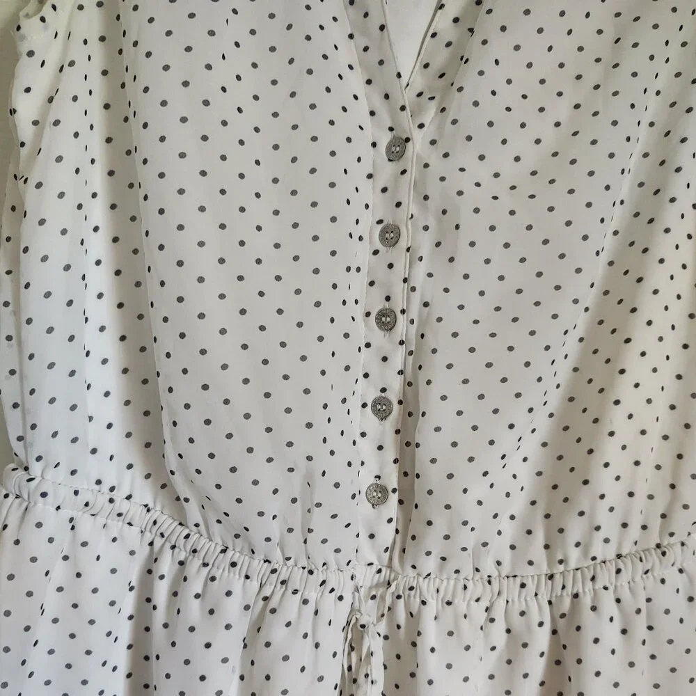 White Guess Polka Dot Dress - Picture 3 of 4